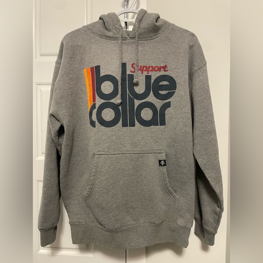 Troll Co Support Blue Collar Black and Grey Hoodie Bundle - Picture 3 of 5